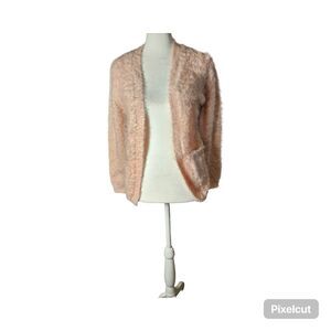 New  Size Large Design History Girls Pink Cardigan